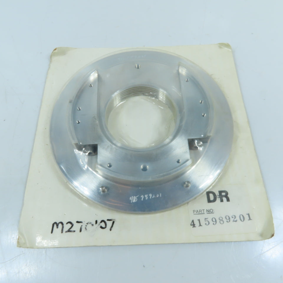 415989201 Machined Aluminum Mounting Flange Plate with Threaded Bore