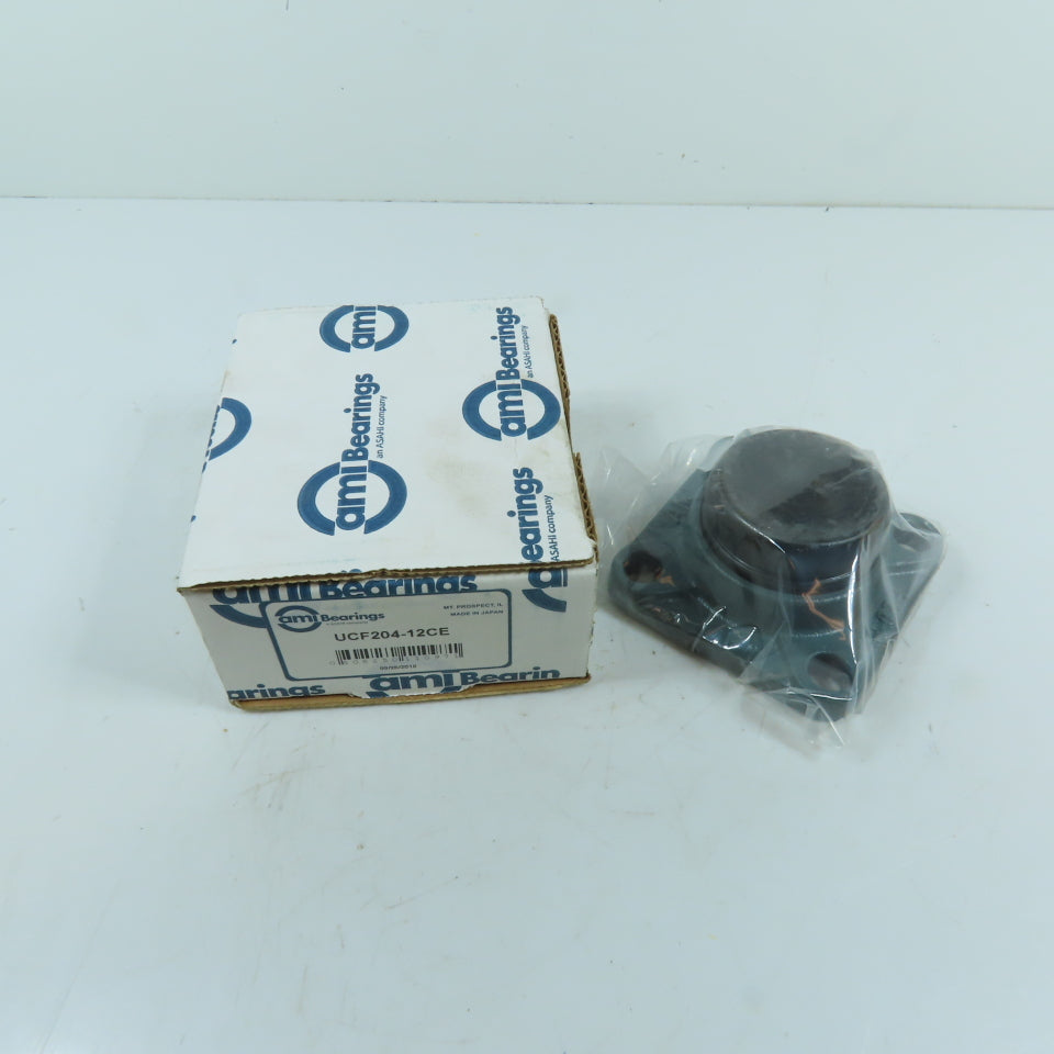 AMI Bearings UCF204-12CE 3/4" Bore 4-Bolt Flange Mount Ball Bearing Unit