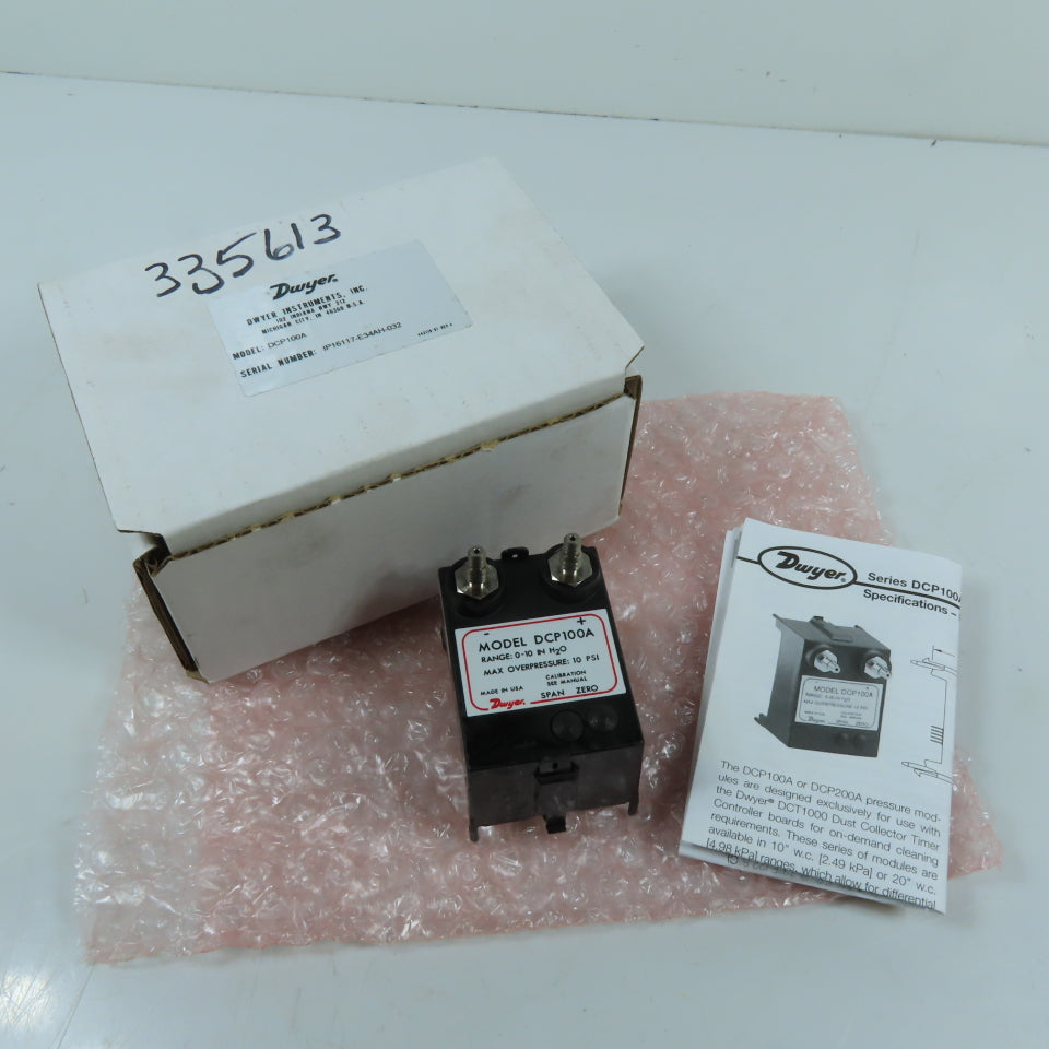 Dwyer DCP100A Pressure Module 0-10 In H2O Range 4-20mA Output
