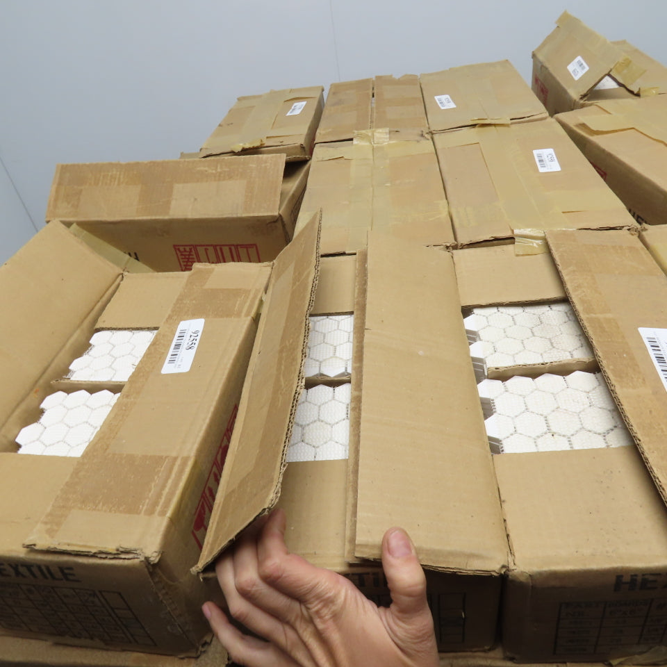 C.L Smith 74272 Hextile 6" x 6" x 1/4" Hex Mat Ceramic Wear Liner Tile 30 Cases