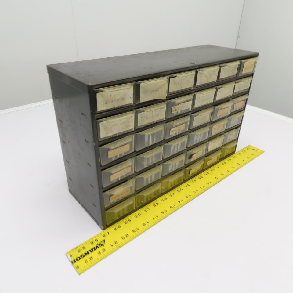 Parts Cabinet w/ Assorted Transistors TIP31 TIP32 2N3904 TO-3 TO-220