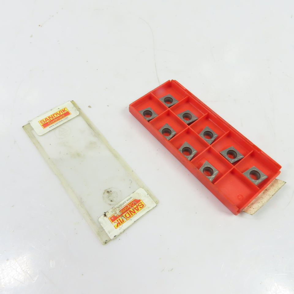 Sandvik CCMT 09T304-KM Carbide Turning Insert CCMT 3(2.5)1-KM Lot Of 9