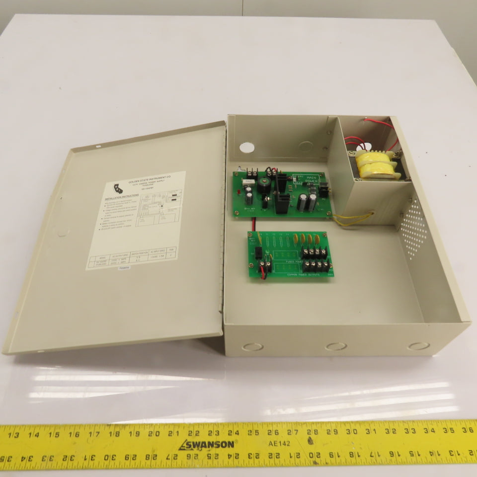 Golden State Instrument Co. GS-1204PBF CCTV Camera Power Supply Battery Charger