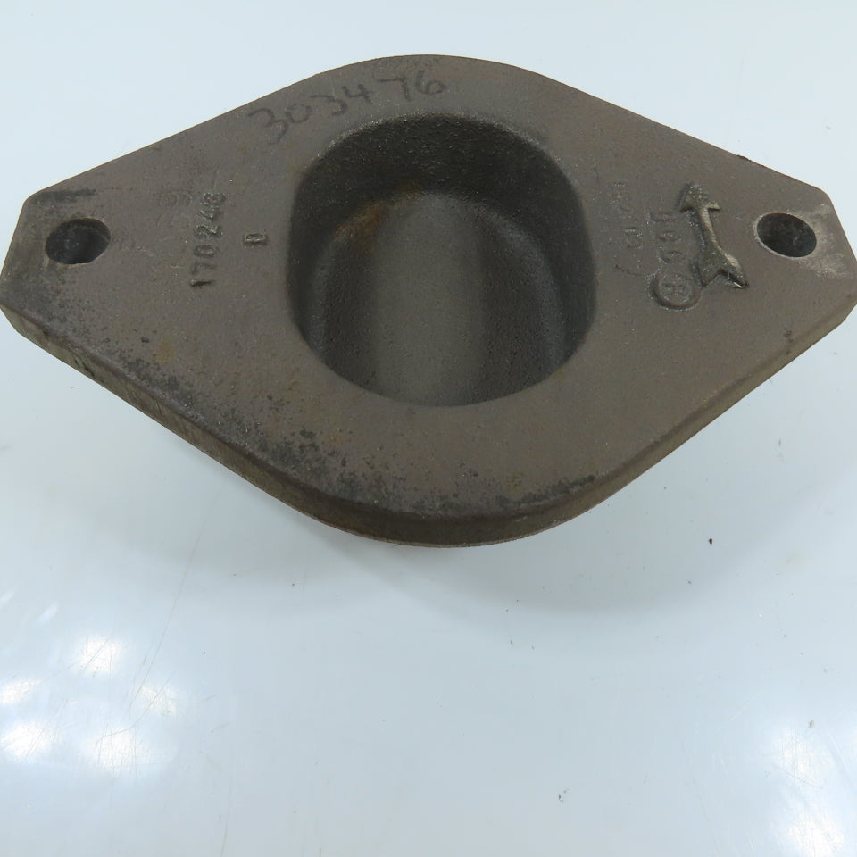 United Conveyor Corporation 170248 6" 90 Degree Cast Iron Handhole Plug Elbow