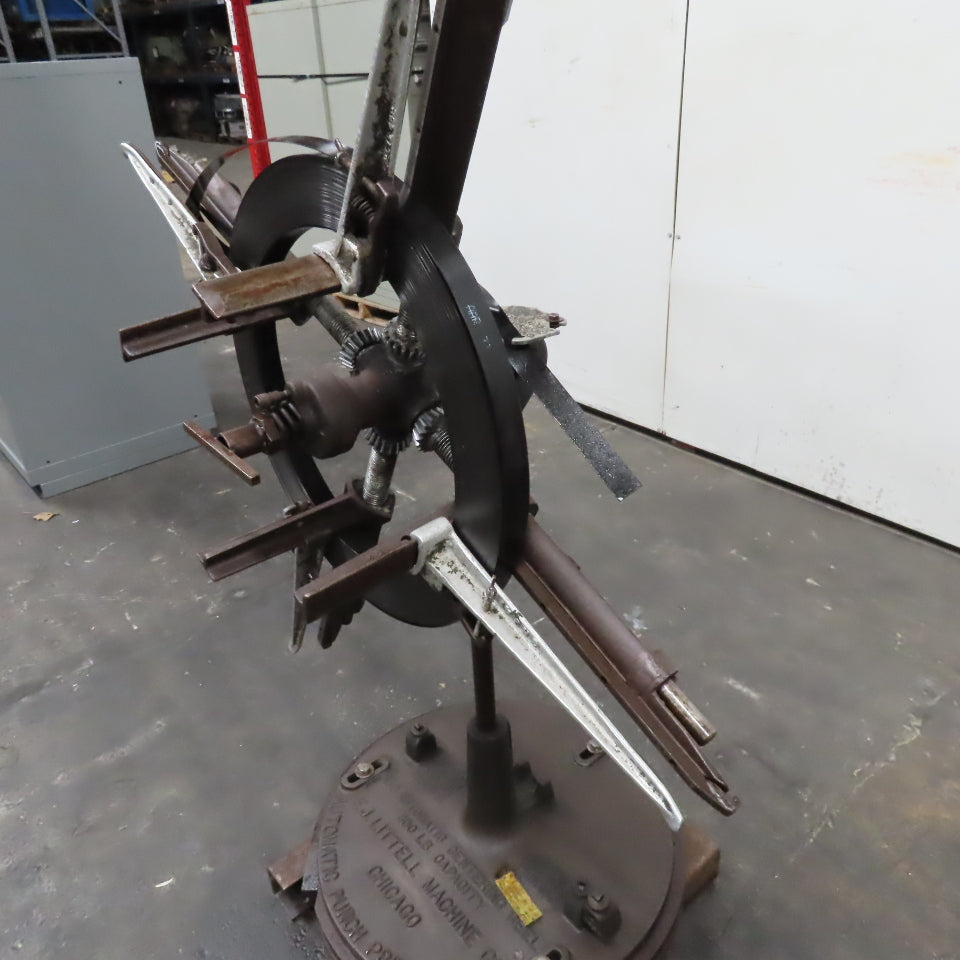 F.J. Littell 3001 No. 3 Press Feed Automatic Centering Reel Uncoiler 300 lb.