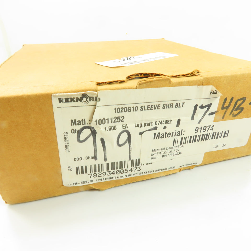 Rexnord Falk 0744982 1020G10 Gear Coupling Sleeve NEW