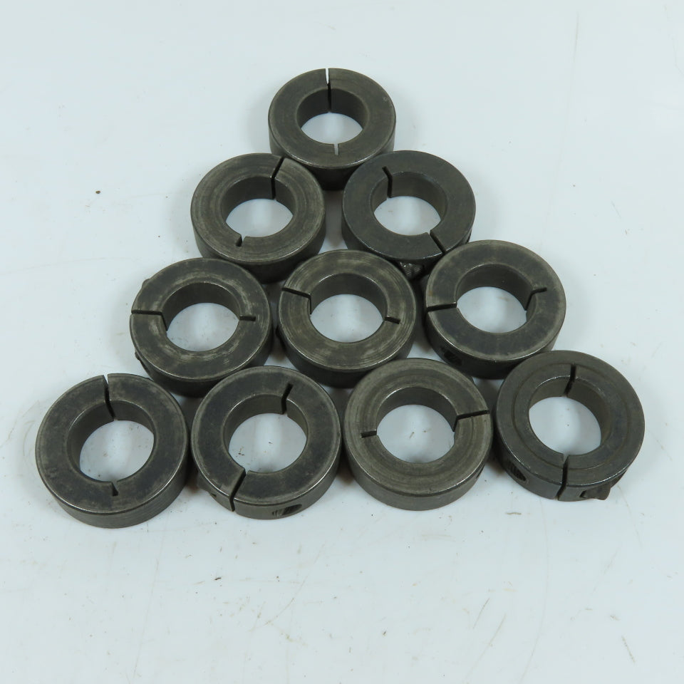 7/8" ID Split Clamp-Style Shaft Collar 1-5/8" OD x 1/2" Lot Of 10