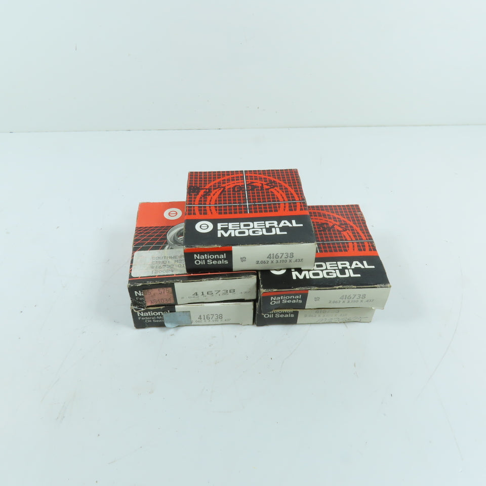 National 416738 Multi Purpose Oil Seal 2.062 x 3.190 x .437 Lot Of 5