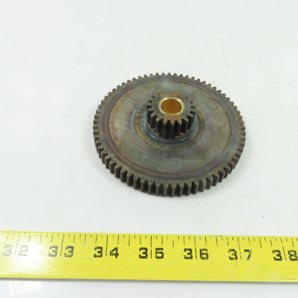 L-67458-XR Dual Sprocket Spur Gear 4-5/16" To 1-5/16"OD 9/16" Bore