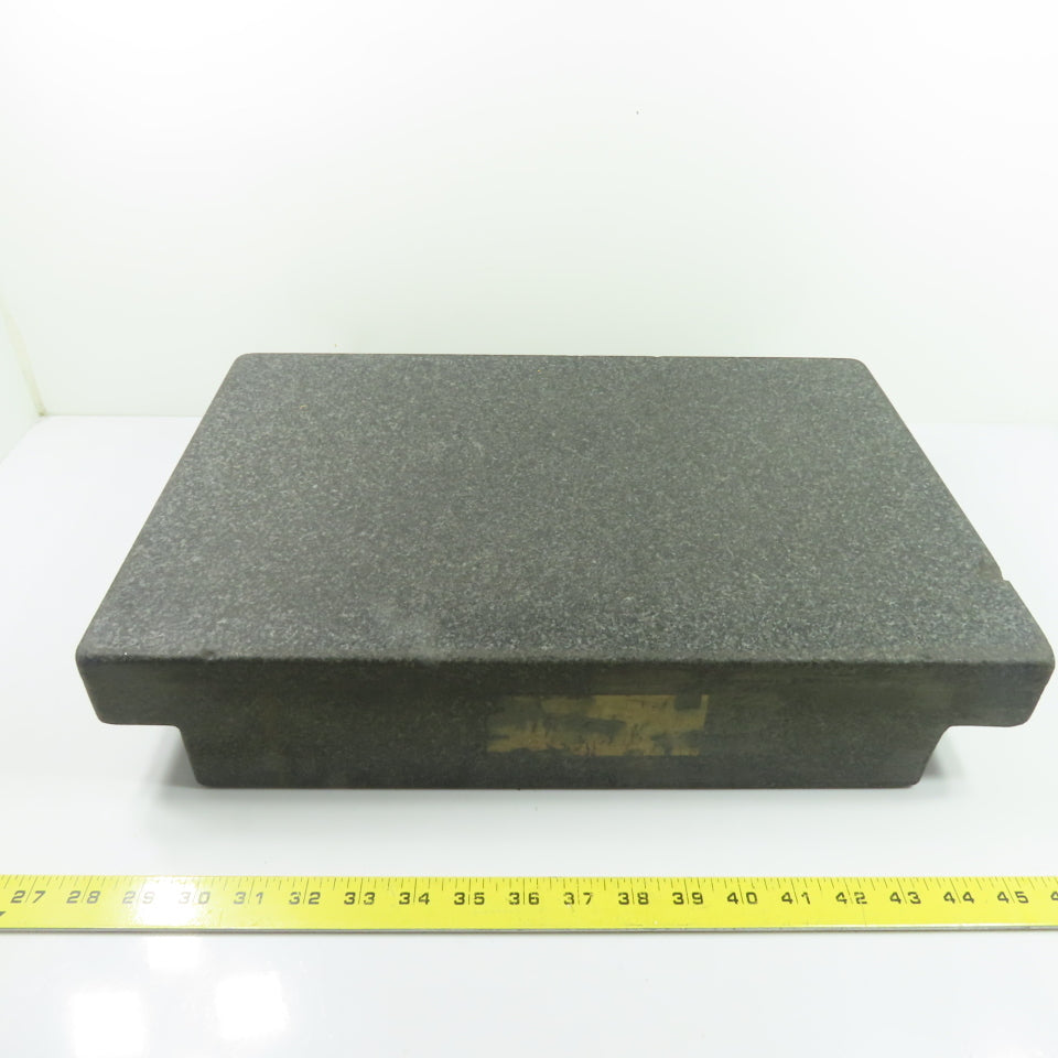 18" x 12" x 4" Thick Black Granite Layout Surface Inspection Plate