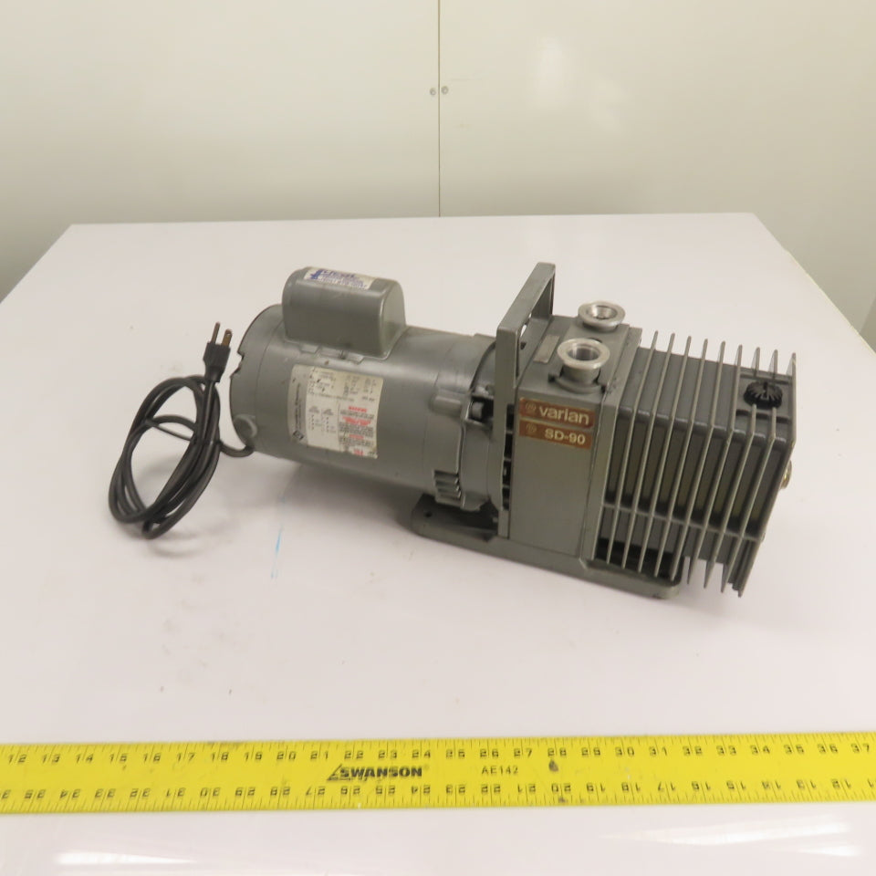 Varian SD-90 Dual Stage Rotary Vane Vacuum Pump 115/208-230V 1Ph
