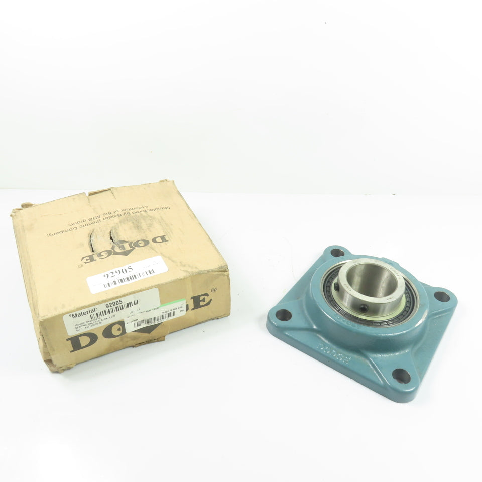 Dodge 126192 F4B-SCM-200 2" Bore 4-Bolt Flange Mount Ball Bearing NEW