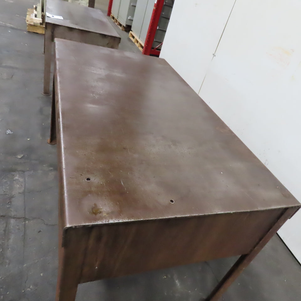 54" x 29-1/2" x 30" Tall Steel Small Utility Work Table Desk