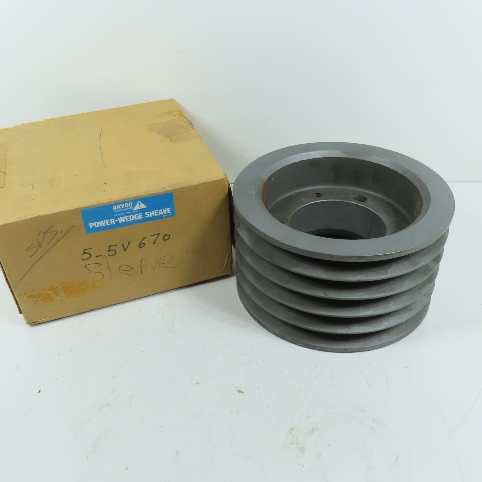 Dayco 5-5V670-SF 5-Groove 5V Belt Power-Wedge Sheave SF QD Bushed 6.7" OD