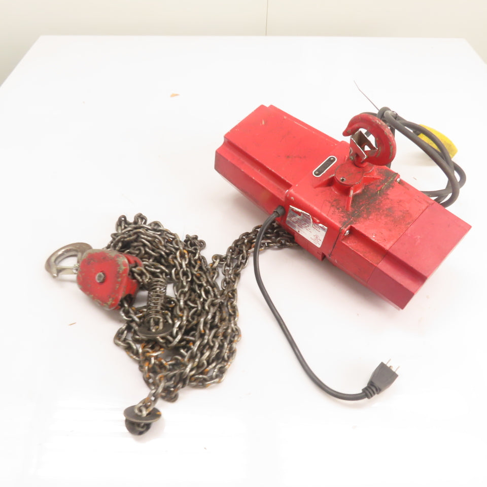 Dayton 4GU71 500lb Electric Chain Hoist 115V 1Ph 10' Lift 8FPM