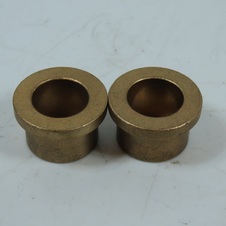 Flanged Bronze Bushing 0.75in ID x 1in OD x 0.75in Length Lot Of 2
