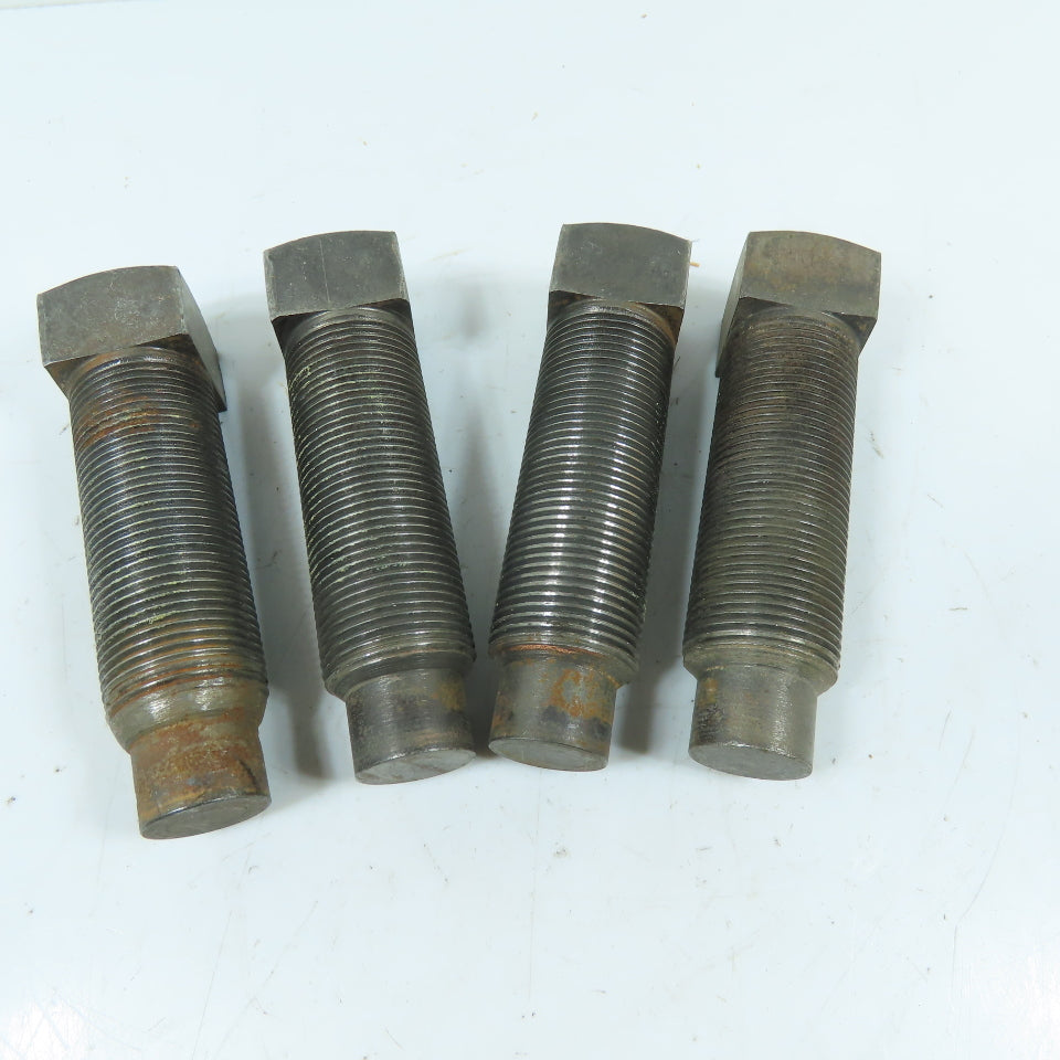 1-1/4"-12 x 4" Square Head Full Dog Point Jack Bolt Lot Of 4