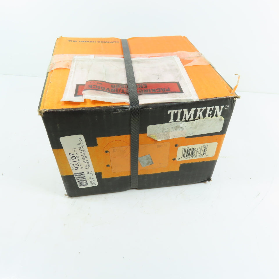 Timken 67388-90020 Tapered Roller Bearing Double Cone & Double Cup Set 5" Bore