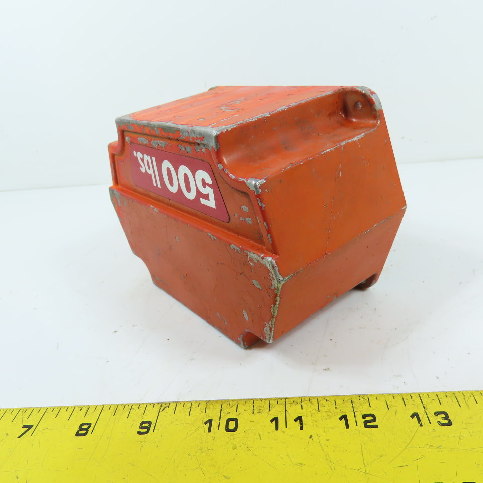 Dayton 35KP3 500Lb Electric Hoist End Cap 6-1/4" x 4-1/4" x 3" Deep