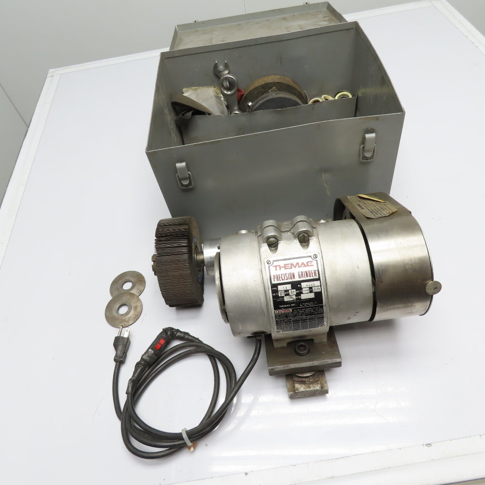 Themac J7 Precision Tool Post Grinder with Case and Accessories 115V