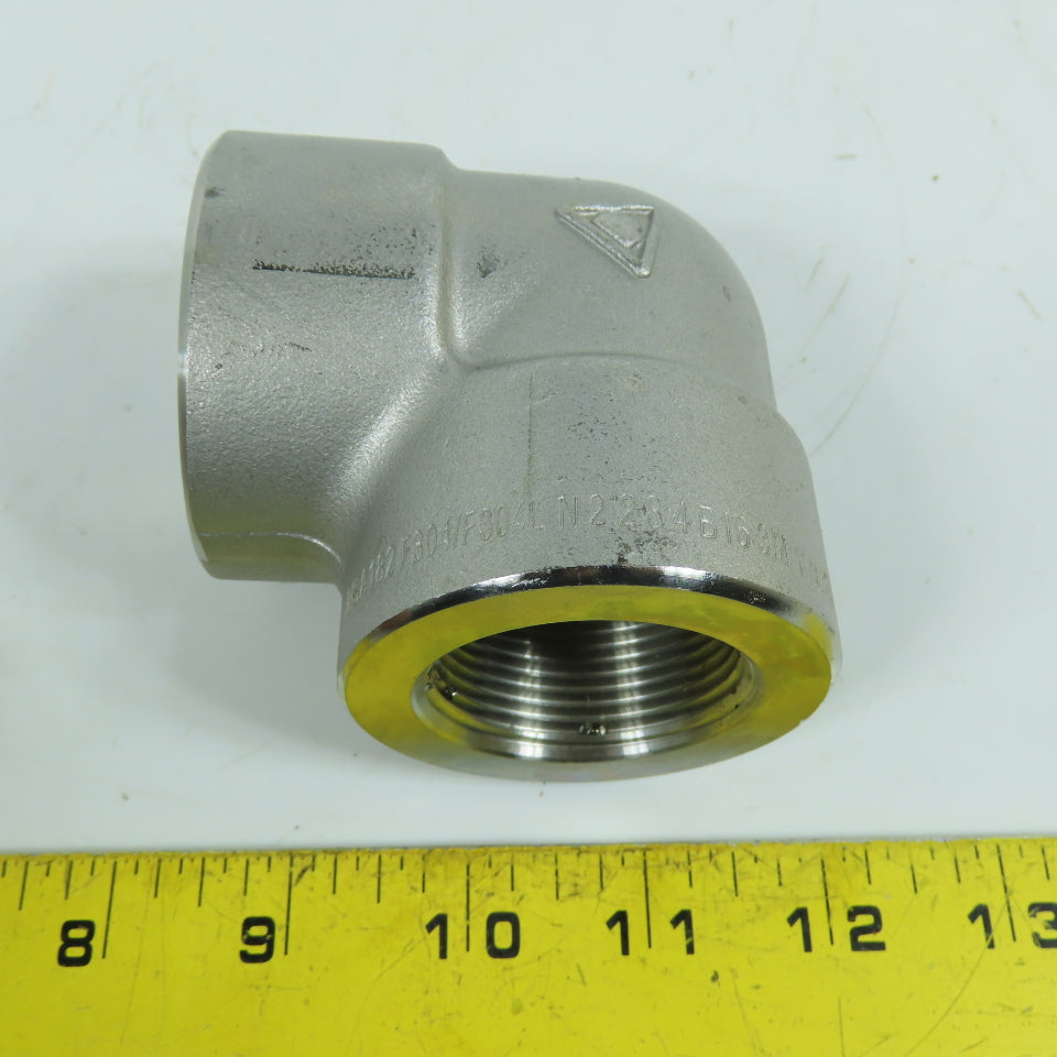 1-1/4" 3000# Forged Threaded 90° Pipe Elbow NPY x Socket Weld