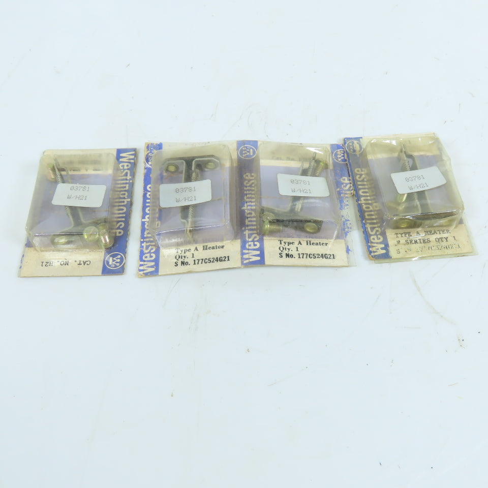 Westinghouse 177C524G21 H21 Type A Overload Relay Heater Element Lot Of 4