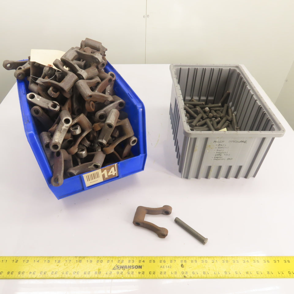 Pintle Chain Links W/ Pins 2-3/4" Pitch 1/2"Pin 3.425"Wide 3.875" OAL Lot Of 126