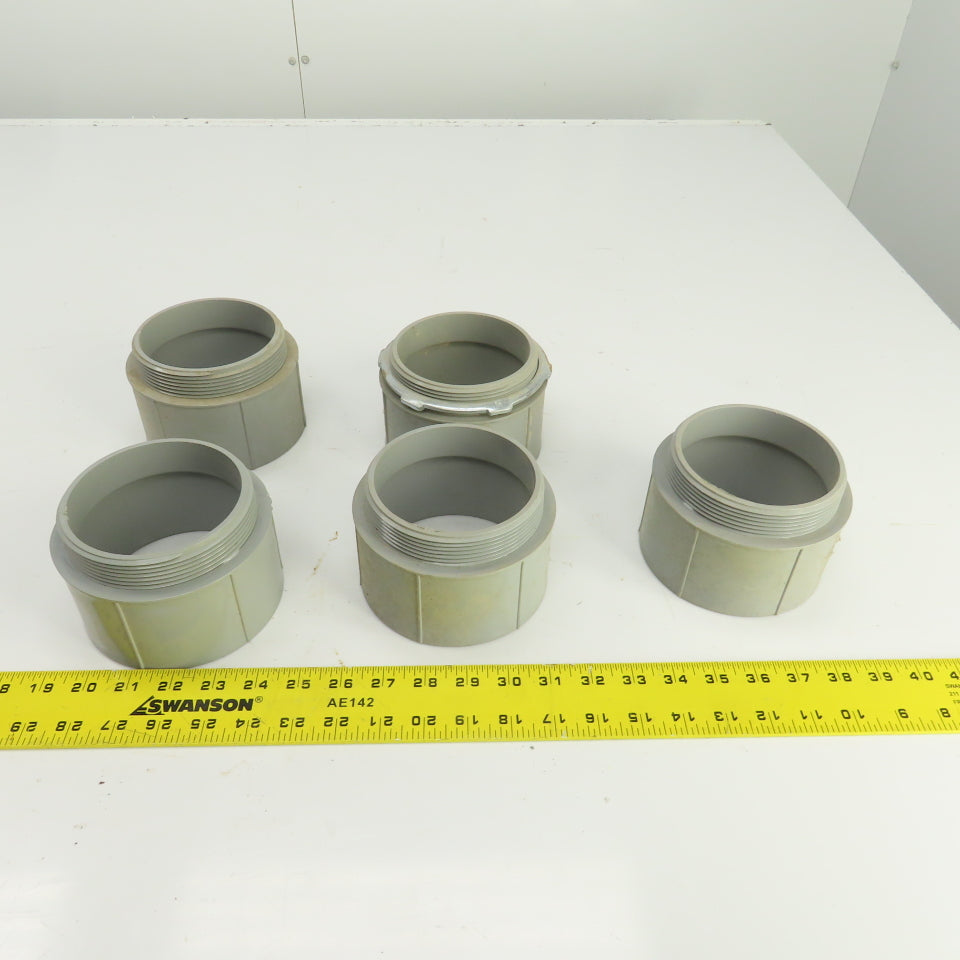 Cantex 540112 4" Threaded PVC Conduit Box Adapter Lot Of 5 – Bullseye ...
