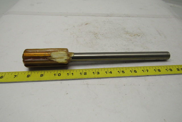 Rock River 2400 1.4160X12" OAL 8 Straight Flute Tin Coated Chucking Reamer