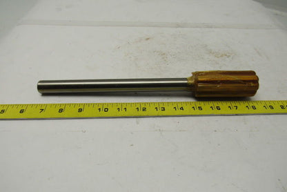 Rock River 2400 1.4160X12" OAL 8 Straight Flute Tin Coated Chucking Reamer
