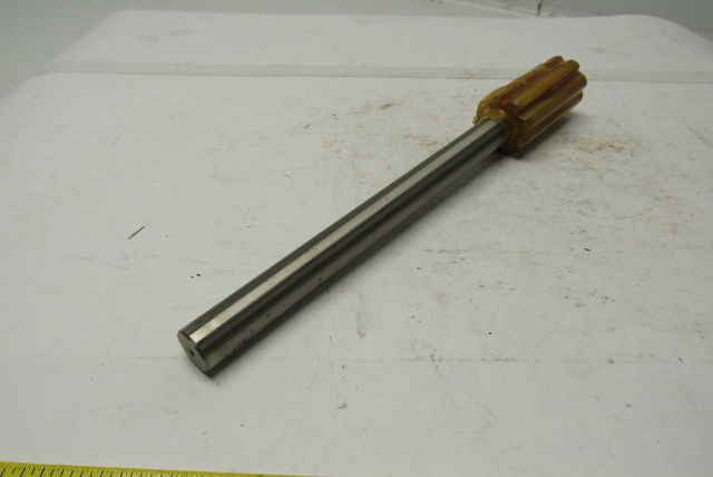 Rock River 2400 1.4160X12" OAL 8 Straight Flute Tin Coated Chucking Reamer