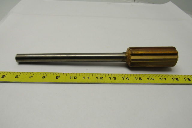 Rock River 2400 1.6660x13" OAL  Tin Coted Straight 8 Flute Chucking Reamer