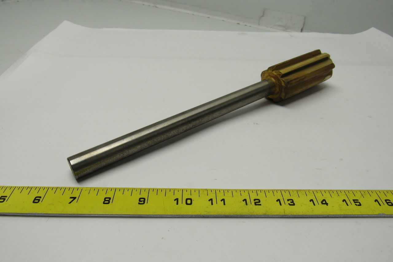 Rock River 2400 1.6660x13" OAL  Tin Coted Straight 8 Flute Chucking Reamer