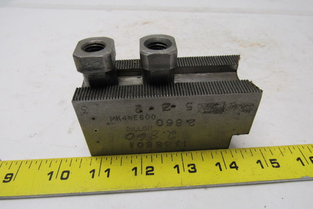 Dillon Mk4NE600 Lathe Chuck Soft Jaws Radius Cut Bolt on Lot of 3