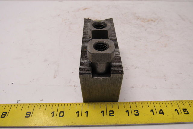 Dillon Mk4NE600 Lathe Chuck Soft Jaws Radius Cut Bolt on Lot of 3