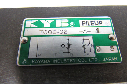 Kayaba TCOC-02-A Pileup Hydraulic Flow Control Manifold Block