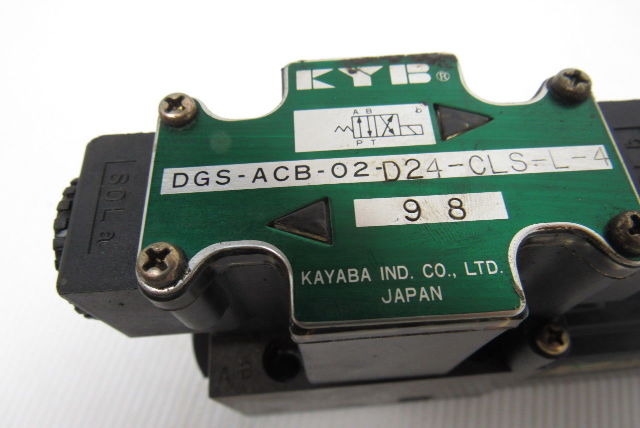 Kayba DGA-ACB-02-D24-CLS-L-4 Hydraulic Solenoid Directional Control Valve 24VDC