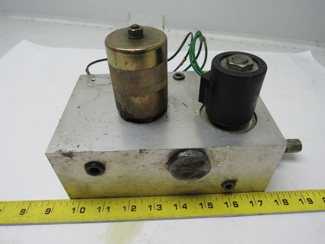 Hydraulic Manifold Block  From Raymond Pacer Model 60 Forklift