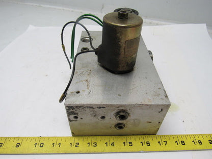 Hydraulic Manifold Block  From Raymond Pacer Model 60 Forklift