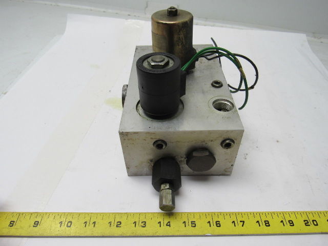 Hydraulic Manifold Block  From Raymond Pacer Model 60 Forklift