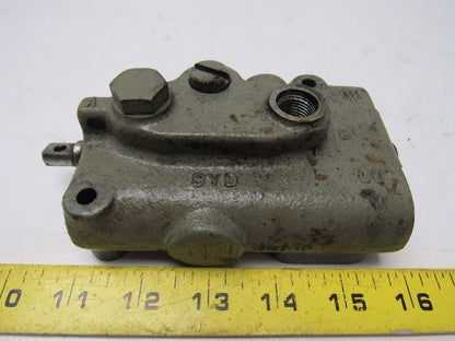 Raymond Single Spool Hydraulic Control Valve From Pacer Model 60 Forklift