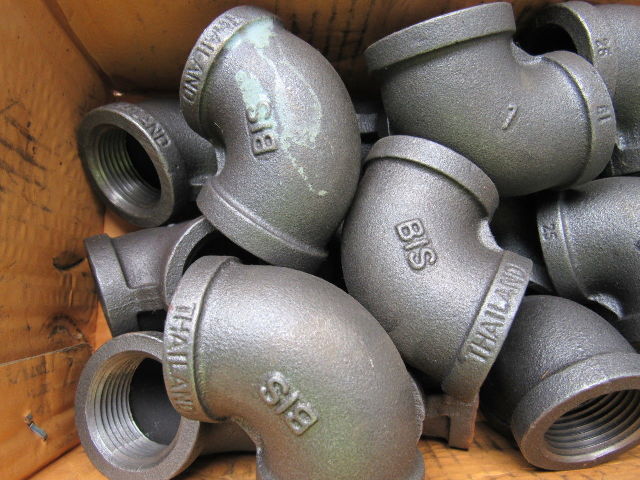 BIS 1" Black Pipe  90 Degree Elbow Fitting Lot of 20
