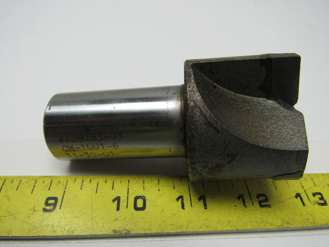 Carr-DU 50mm Dia. 30mm Straight Shank 98mm OAL Carbide Tipped End Mill Cutter