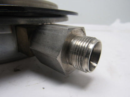 ENFM 6" Flanged Mount Liquid Filled Pressure Gauge 0-1000 Psi 1/2" npt Bottom
