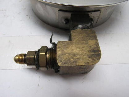 6" Flanged Mount Liquid Filled Pressure Gauge 0-1000 Psi 1/2" npt Bottom