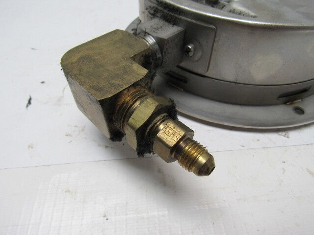 6" Flanged Mount Liquid Filled Pressure Gauge 0-1000 Psi 1/2" npt Bottom