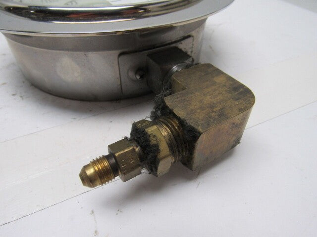 6" Flanged Mount Liquid Filled Pressure Gauge 0-1000 Psi 1/2" npt Bottom