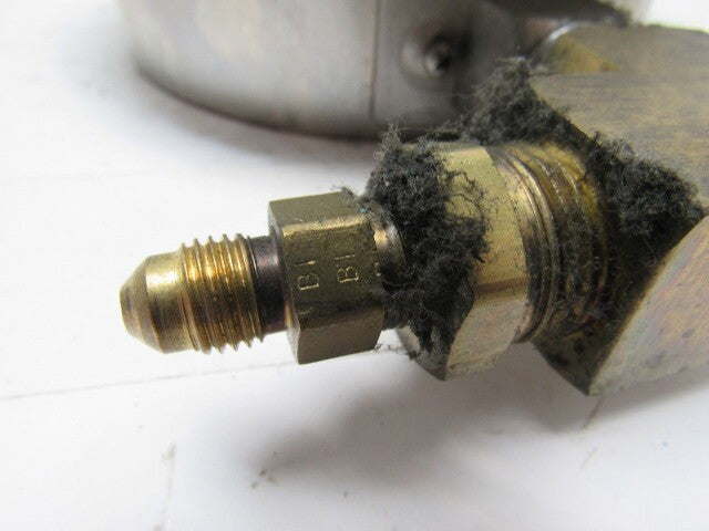 6" Flanged Mount Liquid Filled Pressure Gauge 0-1000 Psi 1/2" npt Bottom