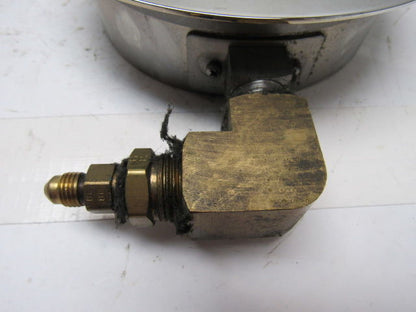 6" Flanged Mount Liquid Filled Pressure Gauge 0-1000 Psi 1/2" npt Bottom