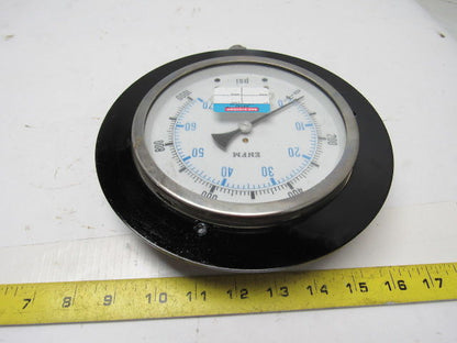 ENFM 6" Flanged Mount Pressure Gauge 0-1000 Psi 1/2" npt Bottom
